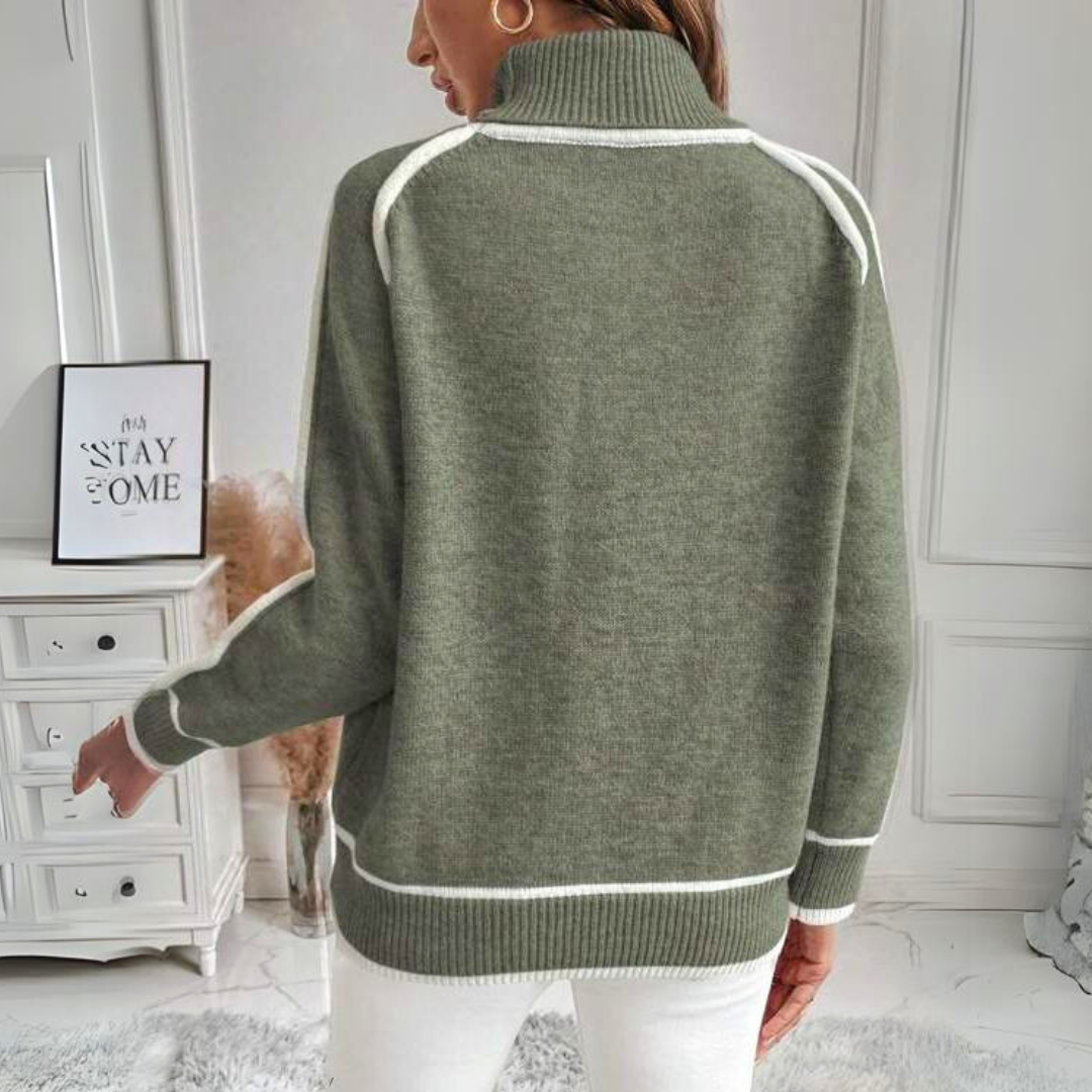 Pull Col roulé en Coton Doux pour Femmes