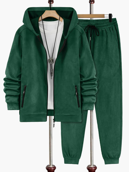 Ensemble Survêtement Homme Style Décontracté avec Capuche pour Automne-Hiver