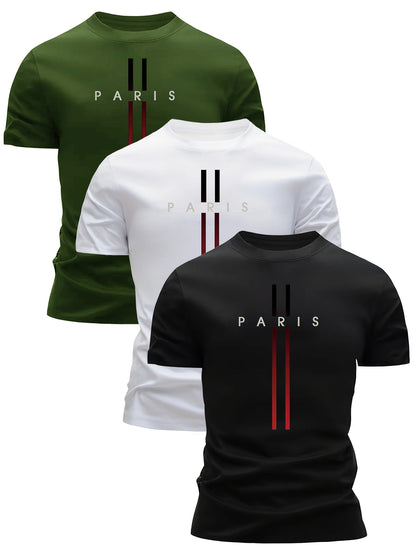 T-shirt homme style urbain Paris graphique tendance pour loisirs et sorties