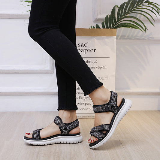 Phoebe – Chaussures de fille étudiantes légères et confortables à talons compensés de style preppy