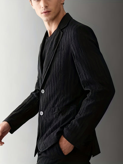 Elegante herencolbert met strepen in casual stijl voor lente/zomer