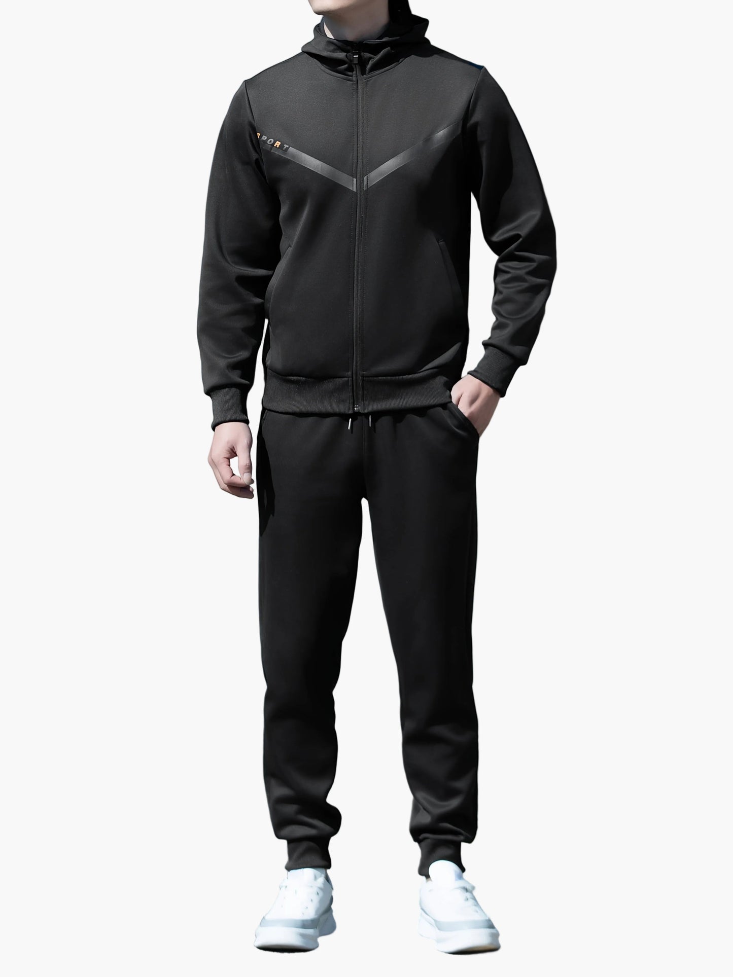 Ensemble de survêtement sportif décontracté pour homme – Style moderne pour loisirs et activités sportives