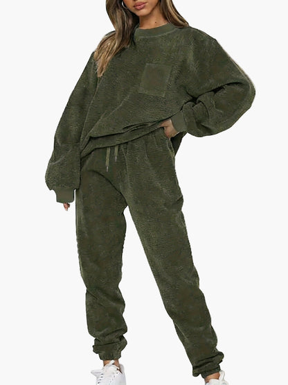 Ensemble décontracté femme deux pièces style urbain pour automne/hiver