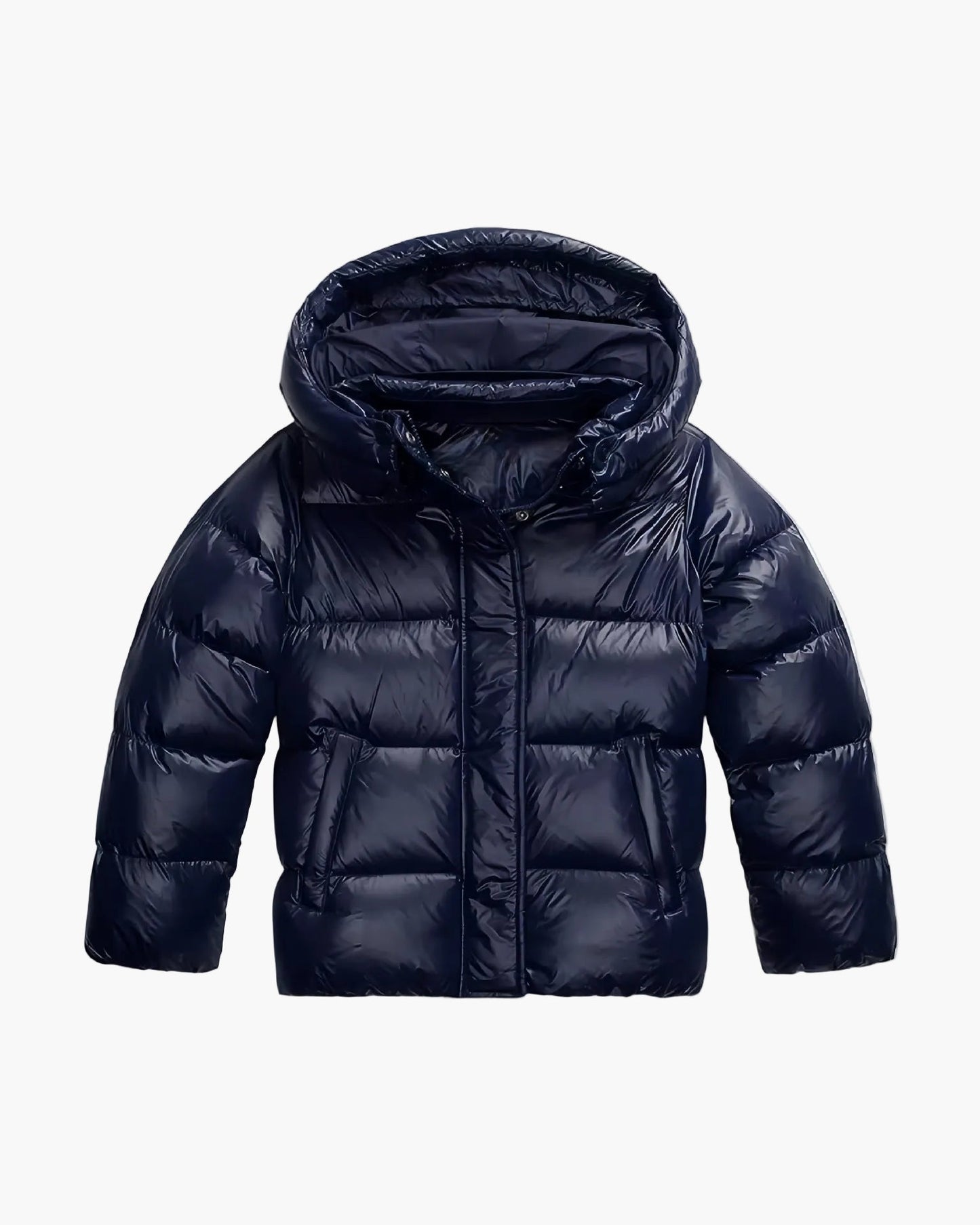 Sportieve donsjas voor dames met capuchon, ruime pasvorm voor koud weer