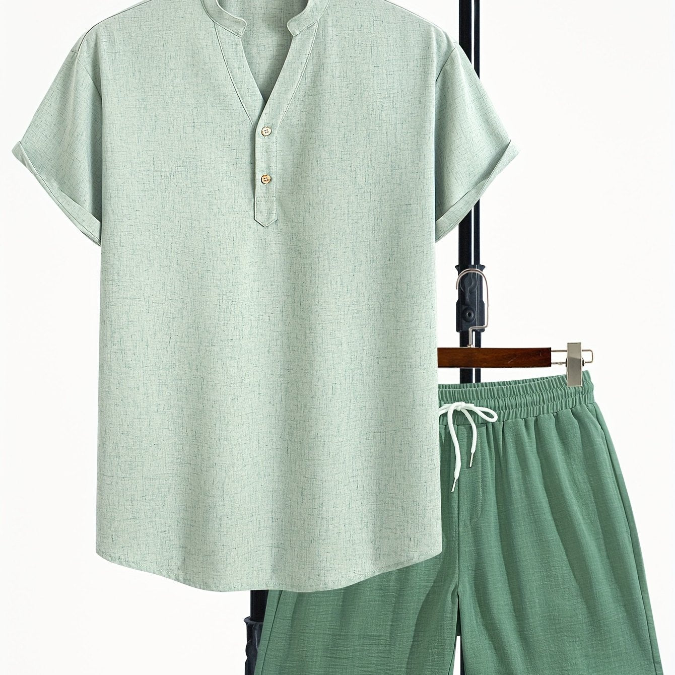 Ensemble Décontracté Homme Deux Pièces Style Moderne pour Été et Loisirs