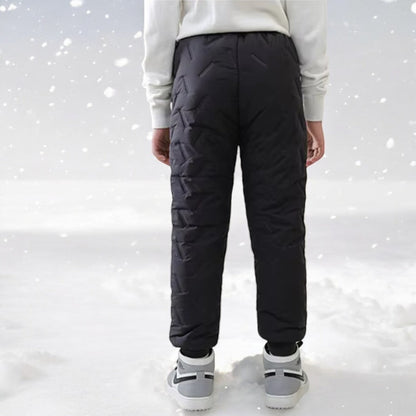 Pantalon d'hiver chaud imperméable pour enfants – Style outdoor, idéal pour activités hivernales