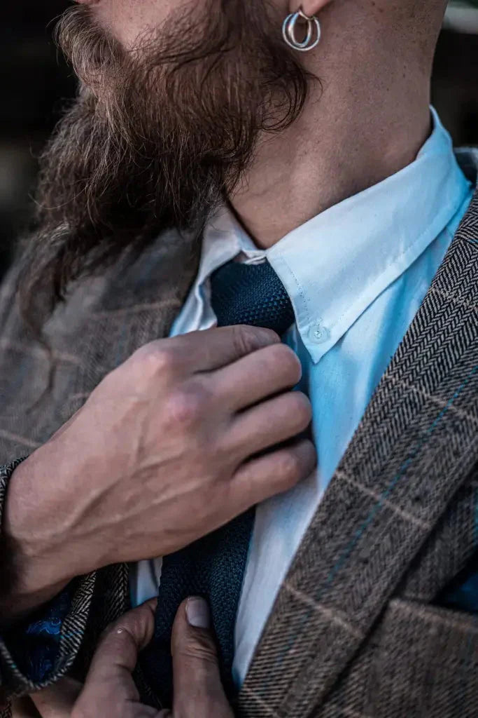 Costume Homme Trois Pièces Double Boutonnage Style Anglais Élégant et Polyvalent