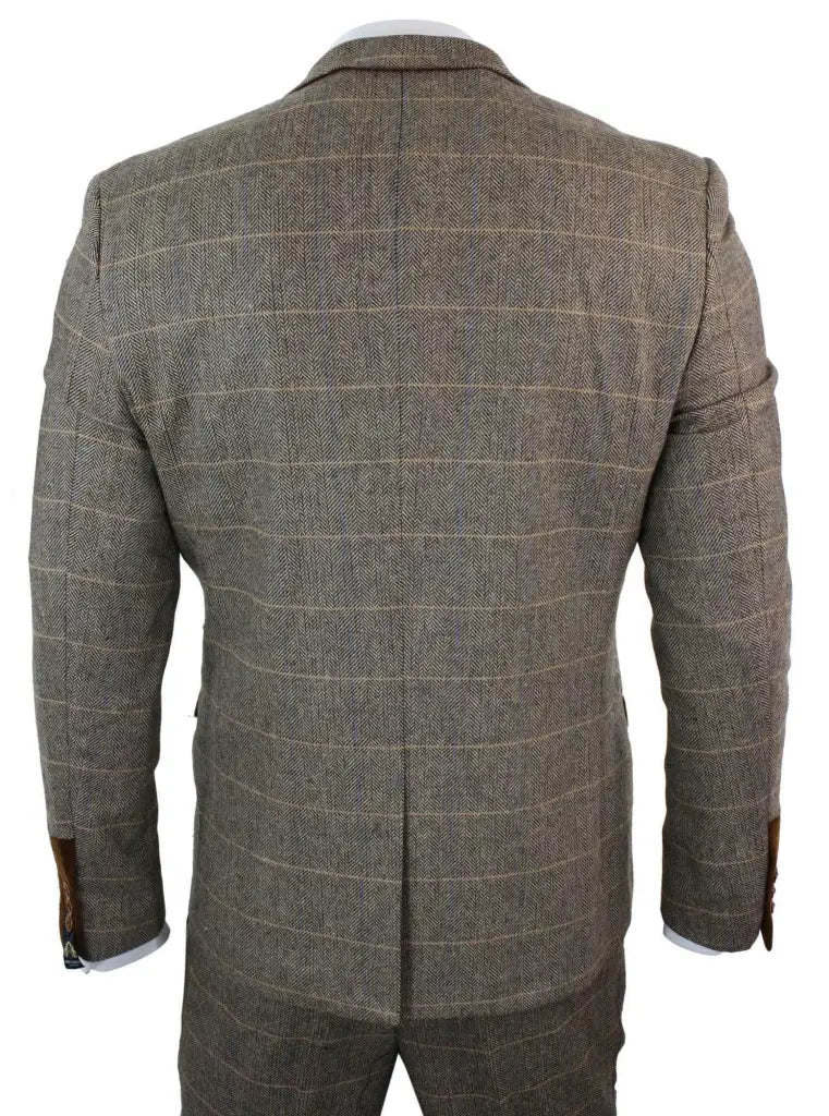 Costume Homme Trois Pièces Double Boutonnage Style Anglais Élégant et Polyvalent