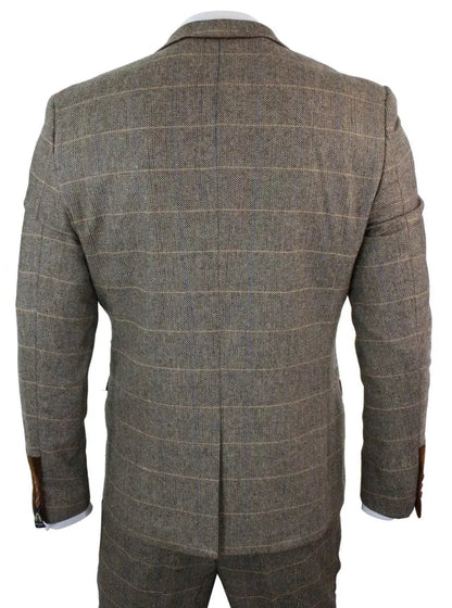 Costume Homme Trois Pièces Double Boutonnage Style Anglais Élégant et Polyvalent