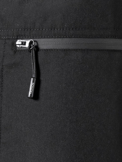 Short deportivo para hombre con múltiples bolsillos y cierre de cremallera, estilo casual para actividades deportivas y al aire libre