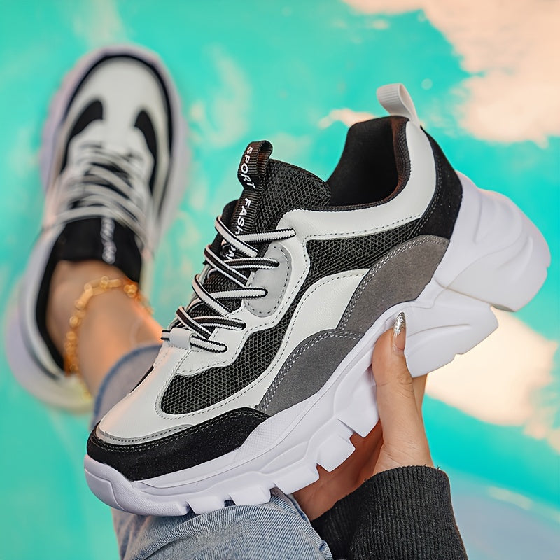 Sneakers da donna autunnali con suola spessa