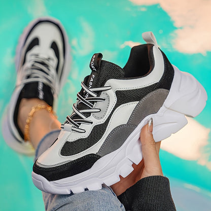 Sneakers da donna autunnali con suola spessa