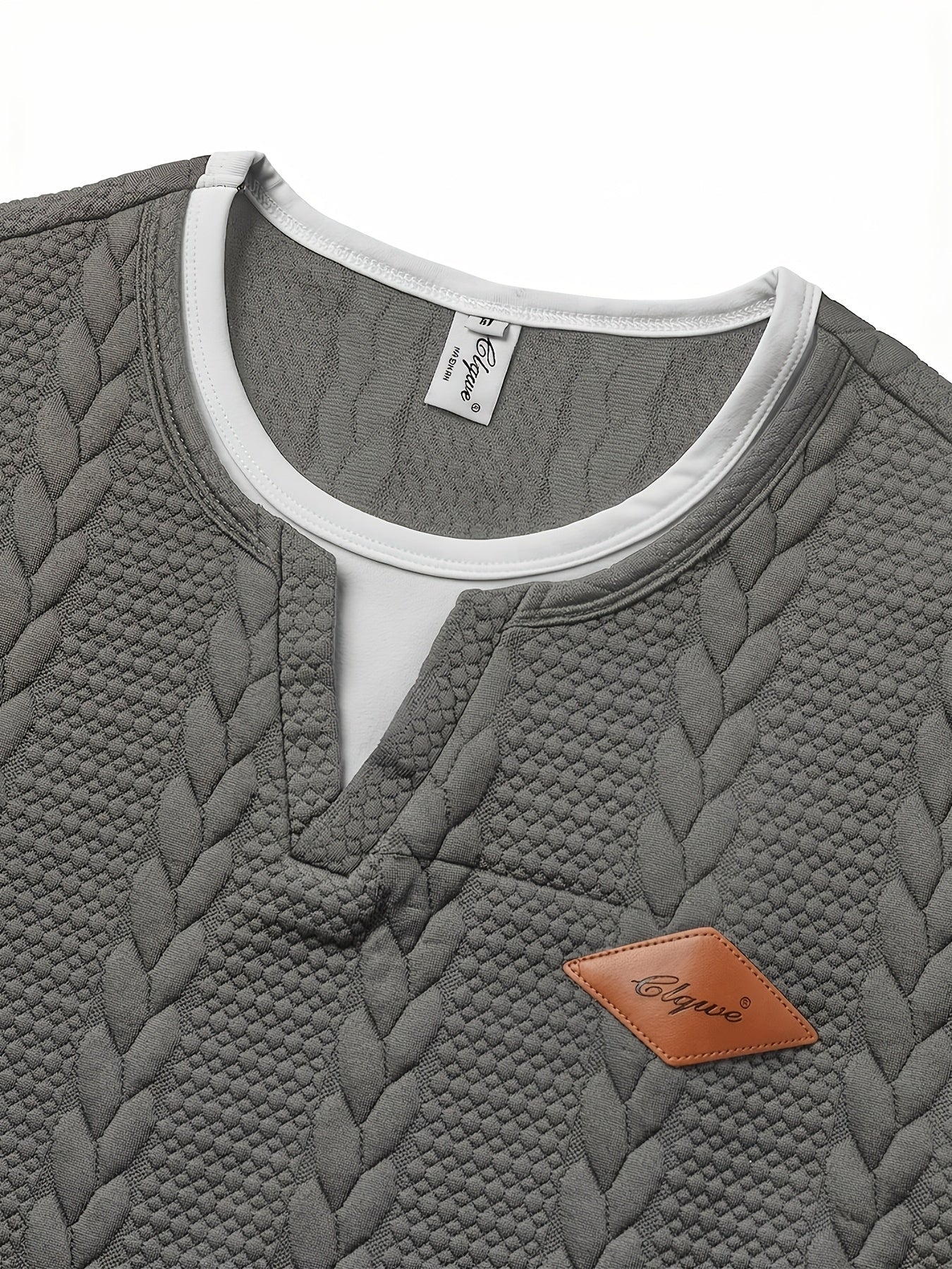 T-shirt homme col rond style torsadé décontracté pour loisirs et sorties