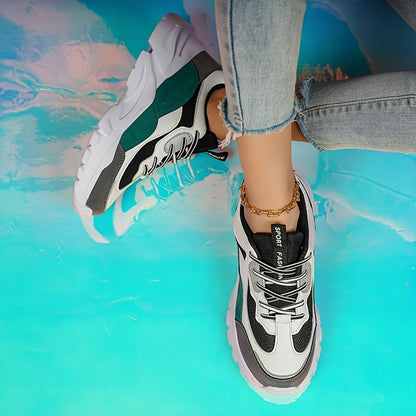 Sneakers da donna autunnali con suola spessa