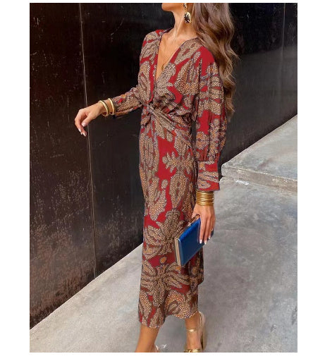 Robe Longue Élégante Femme Style Bohème Chic pour Soirée ou Travail