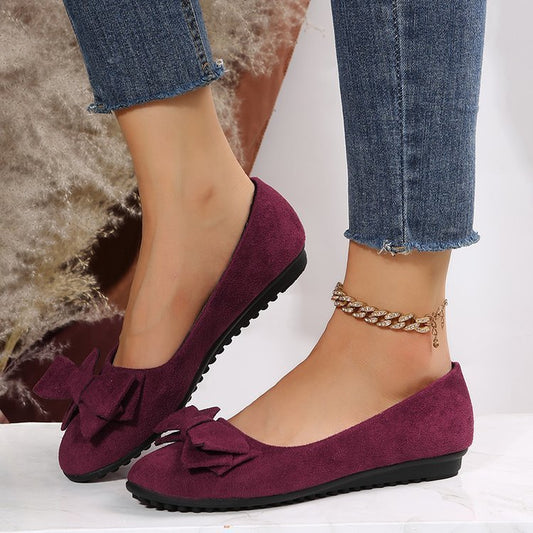 Ballerines femme élégantes à nœud – Chaussures plates confortables style décontracté