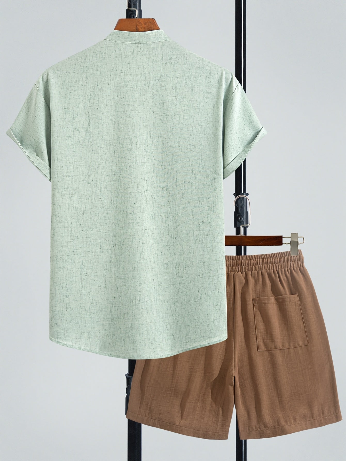 Ensemble Décontracté Homme Deux Pièces Style Moderne pour Été et Loisirs