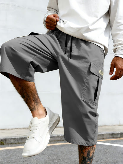 Bermuda cargo décontractée pour homme, style urbain polyvalent