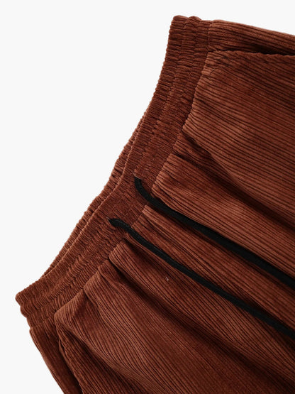 Ensemble décontracté homme style urbain veste et pantalon, idéal automne-hiver