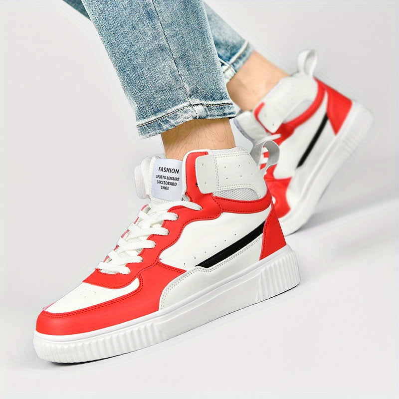 Herrhöga sneakers i urban stil för sport och fritid