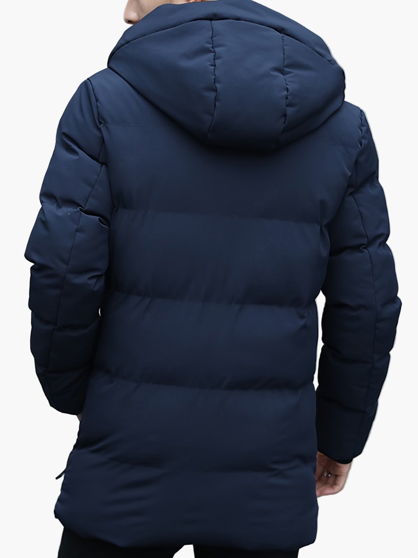 Manteau Homme Long à Capuche Style Urbain pour Hiver et Quotidien