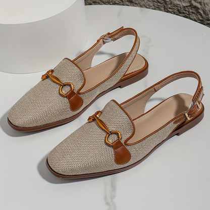 Mocassin slingback femme style décontracté pour l’été