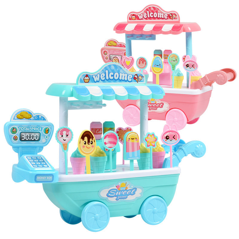 Chariot de glaces et friandises pour enfants – Jeu éducatif et créatif