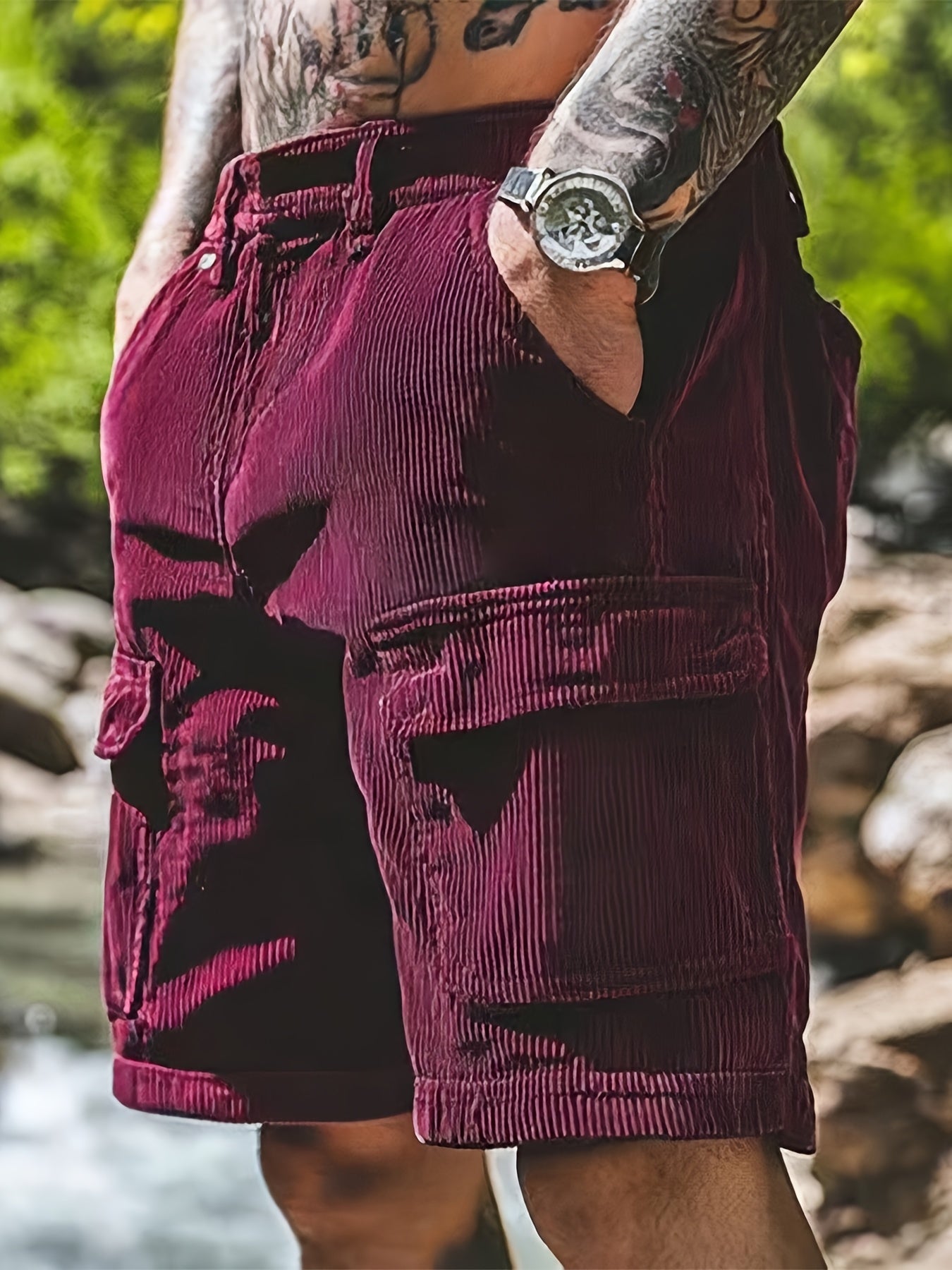 Korte cargo stijl casual voor heren - ideaal voor vrije tijd en de zomer