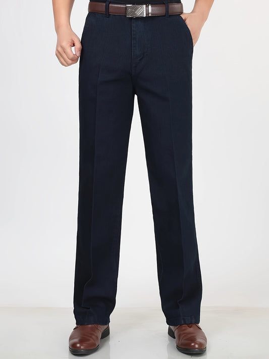 Heren rechte broek klassieke stijl voor dagelijks gebruik of kantoor
