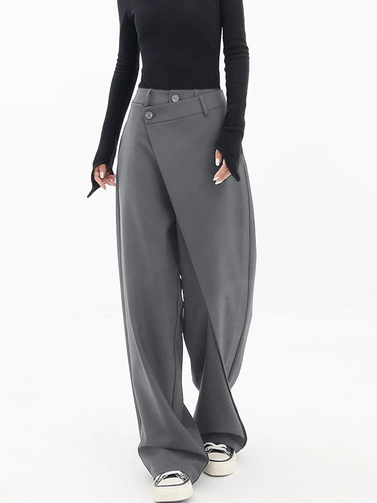 Wenche -Pantalon Baggy Asymétrique