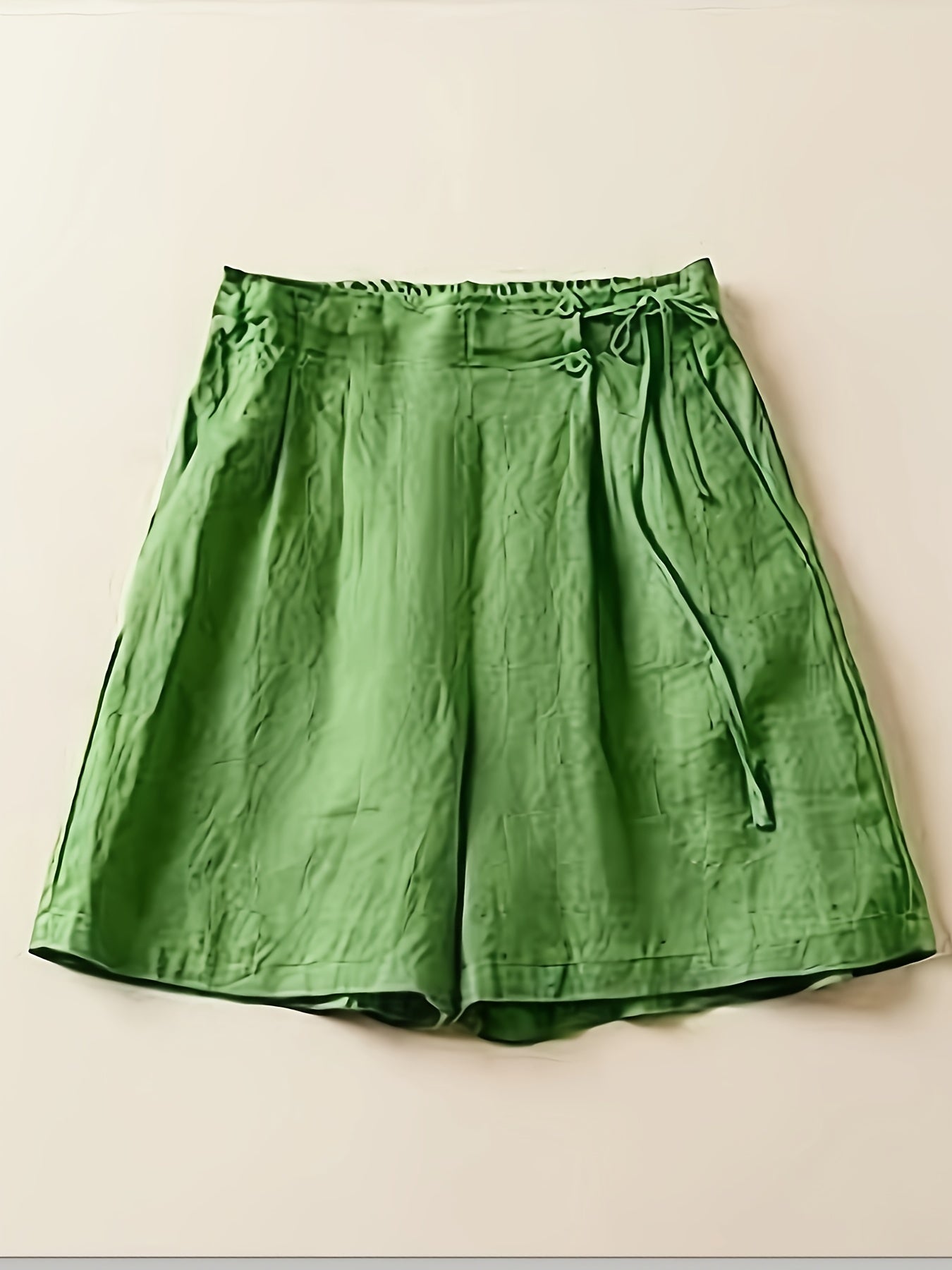 Shorts vita alta donna taglio ampio stile casual estivo