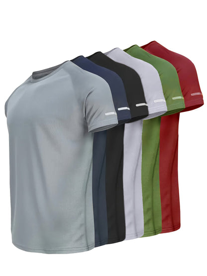 T-shirt de sport homme à manches courtes style moderne pour entraînement et running