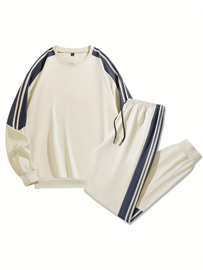 Casual heren trainingspak, sportswear stijl, lange mouwen, ideaal voor herfst/winter
