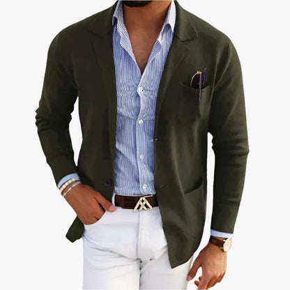 Blazer Classique Homme Style Élégant Polyvalent pour Affaires et Quotidien