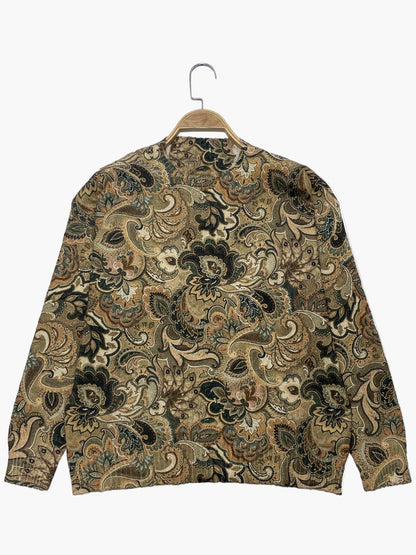 Sweat-shirt imprimé vintage pour femme style décontracté chic