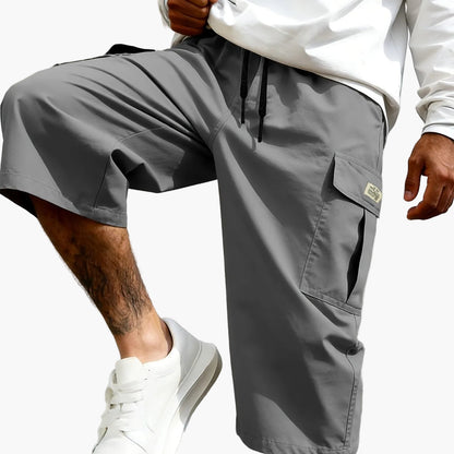 Bermuda cargo décontractée pour homme, style urbain polyvalent
