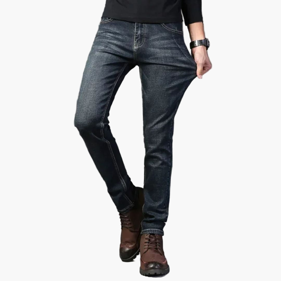 Jean Slim Classique Homme Style Voyageur Confort Extensible