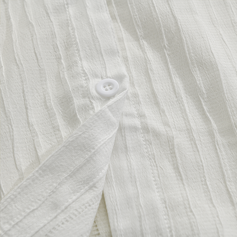 Camicia Uomo Elegante a Righe Stile Informale Raffinato – Maniche Lunghe e Colletto a Risvolto