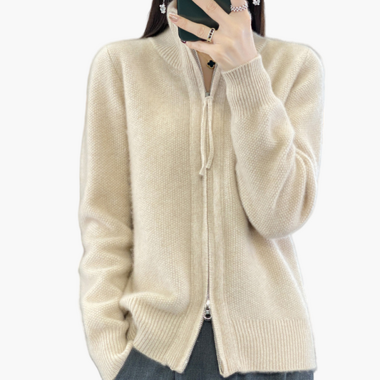 Gilet zippé femme style décontracté élégant pour toutes occasions