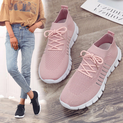 Margaret – Chaussures Plates en Tricot Volant Respirantes pour Femmes