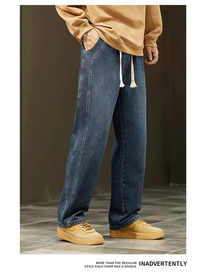 Jean large coupe ample pour homme style urbain décontracté