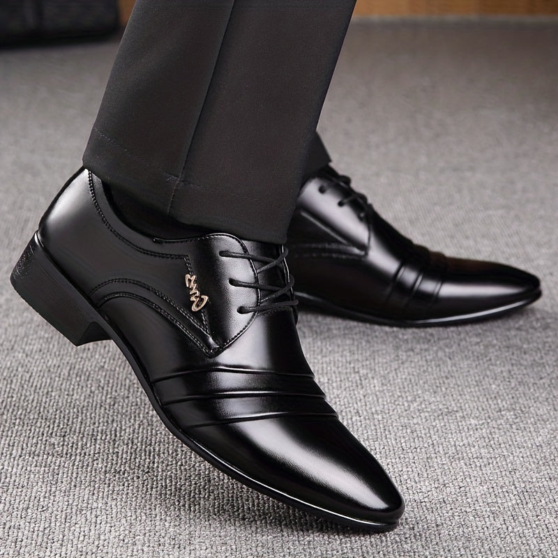 Chaussures habillées business élégantes pour homme à bout pointu – Style professionnel bureau et cérémonies