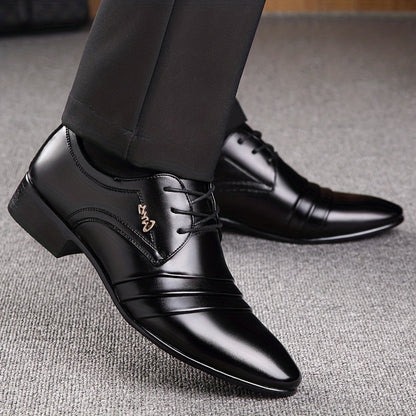 Chaussures habillées business élégantes pour homme à bout pointu – Style professionnel bureau et cérémonies