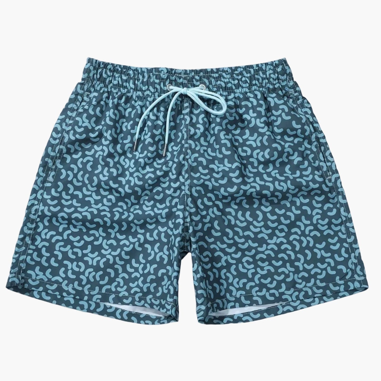 Short de bain homme style sportswear motif graphique pour plage et piscine