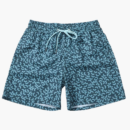 Short de bain homme style sportswear motif graphique pour plage et piscine
