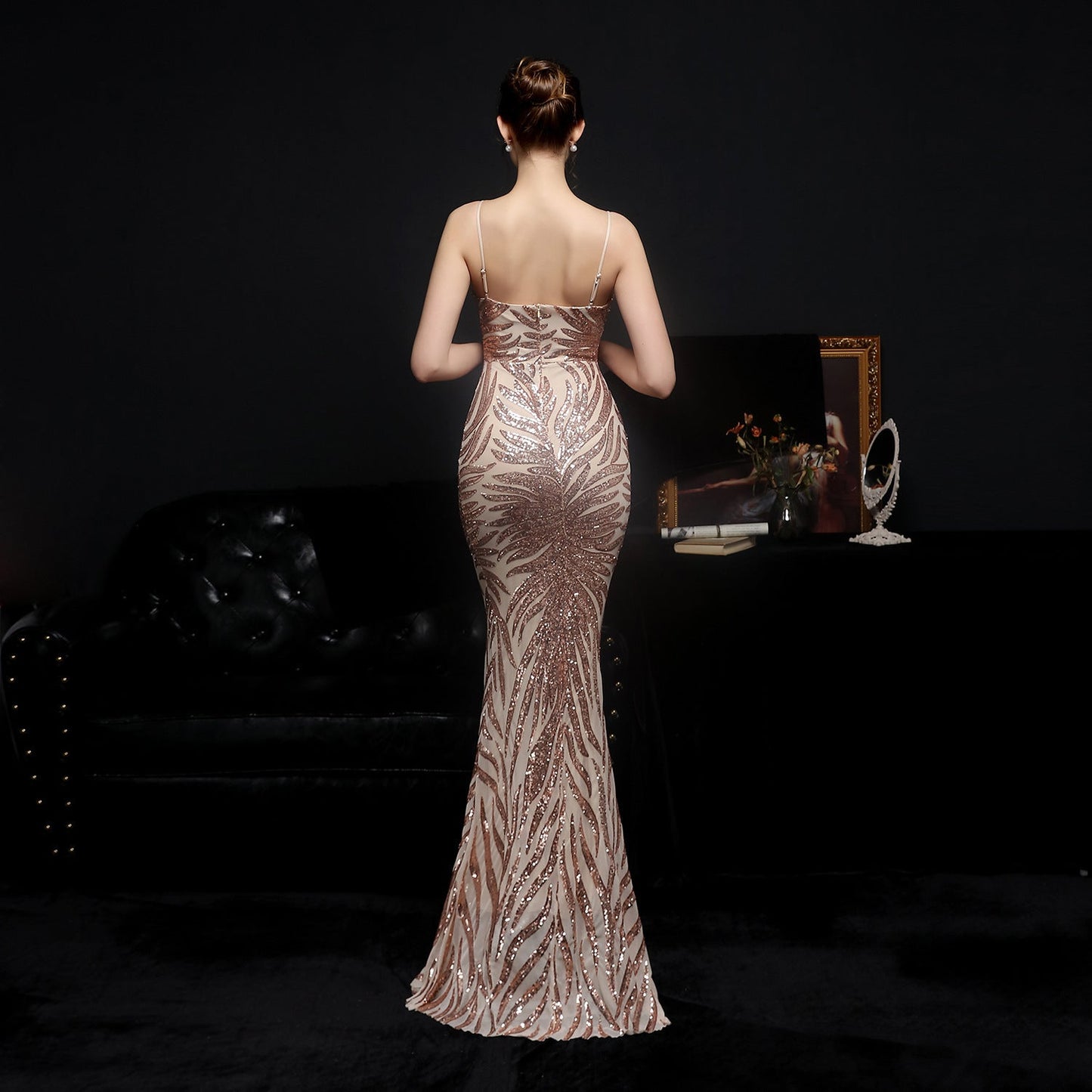 Helen – Robe de soirée en sequins sirène