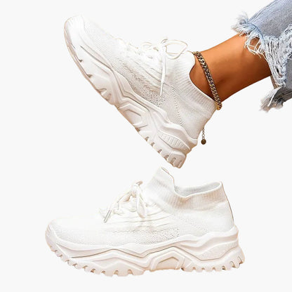 Baskets de marche tendance pour femme à semelle épaisse – Style urbain et confort quotidien