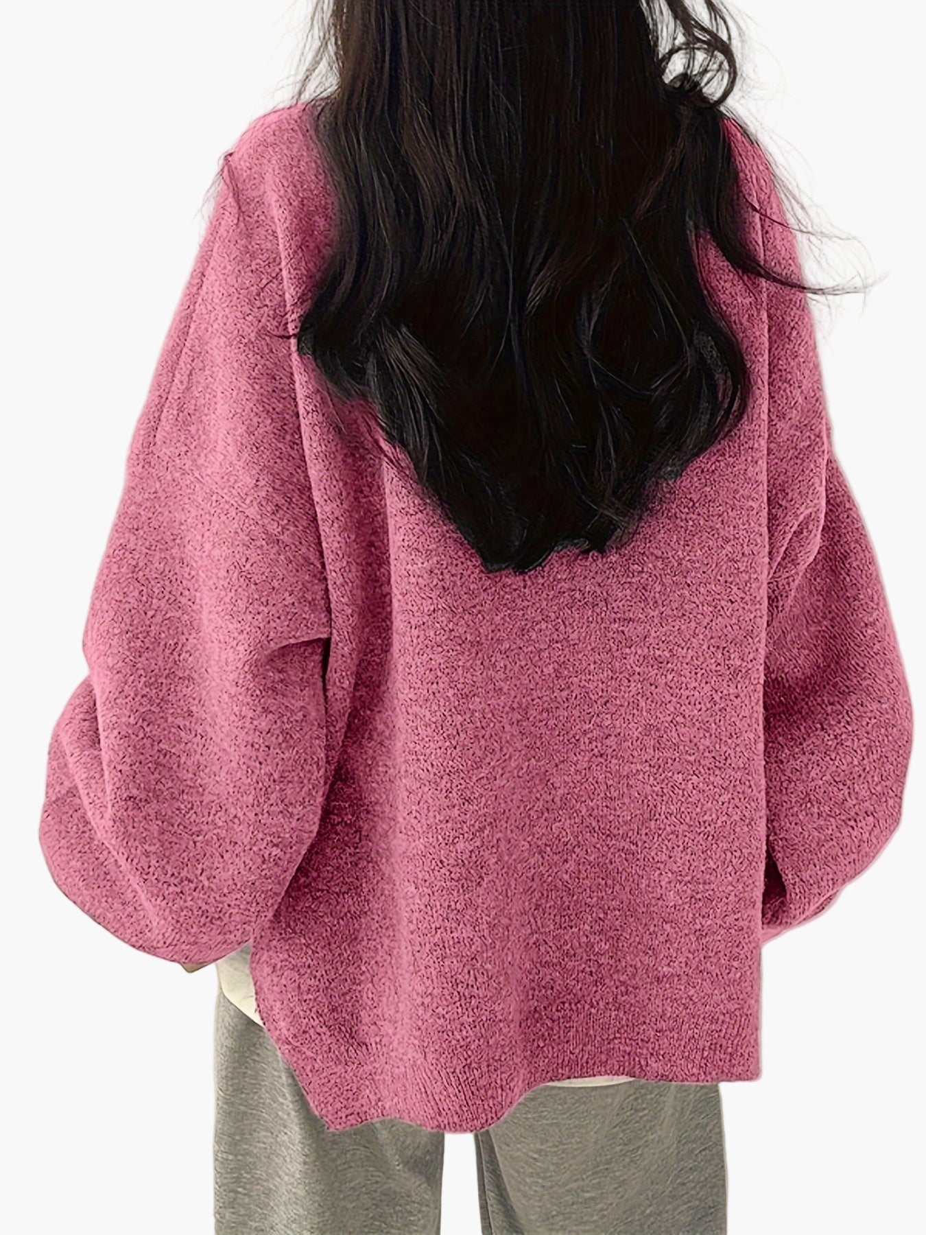 Pull décontracté pour femme style ample et tendance idéal pour l'automne et l'hiver