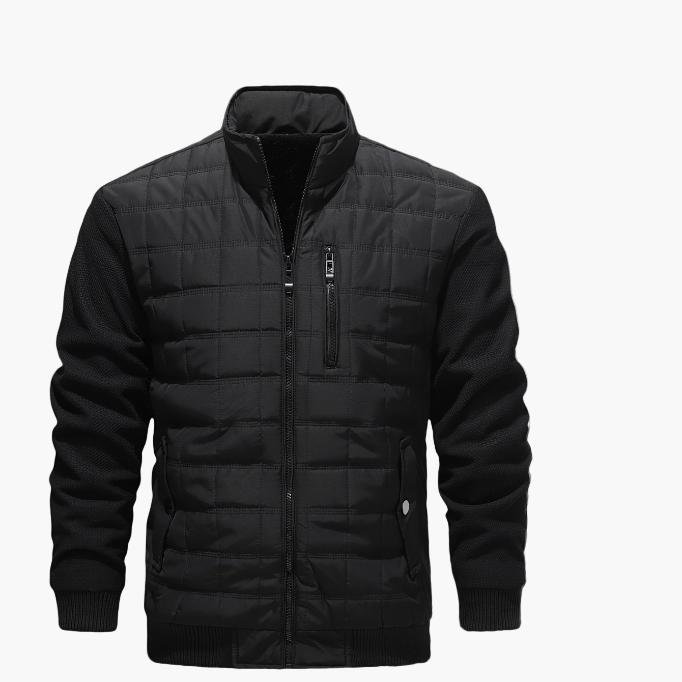 Blouson matelassé style décontracté pour homme - Idéal pour la mi-saison ou les sorties urbaines