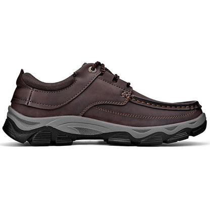 Mathew – Chaussures de randonnée en cuir vegan pour hommes grandes tailles